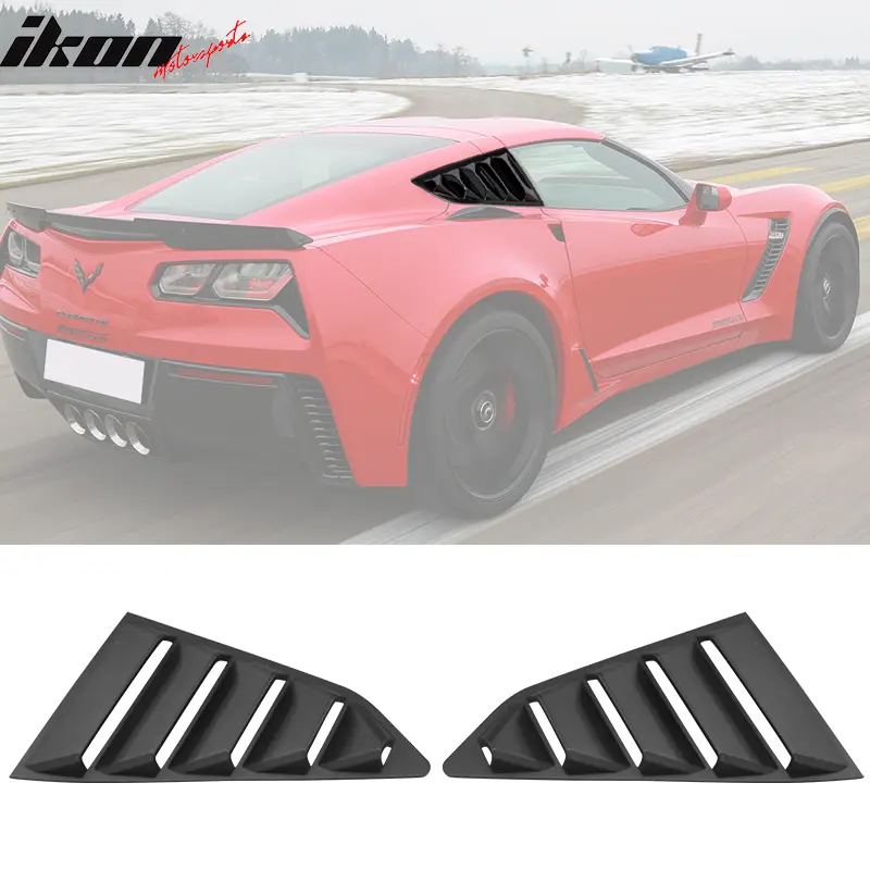 Classic Side Window Louvers for Chevy Corvette 2014-2019 Pair
