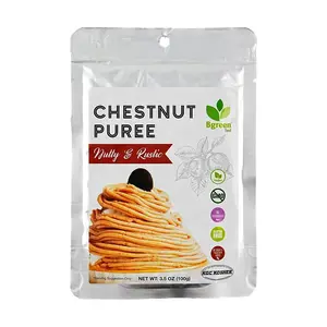 BIG GREEN Organic Chestnut Puree 100g - Clean Ingredients, Vegan, Non-GMO, Gluten-Free for Baking, Desserts, Bubble Tea