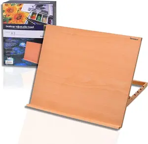 A3 Extra Large Adjustable Tabletop Painting Easel, 16.5 inch by 12.6 inch, Drawing and Sketching Board, Book Holder, Book Stands, Tilt Height Adjustable, Portable Easel Stand