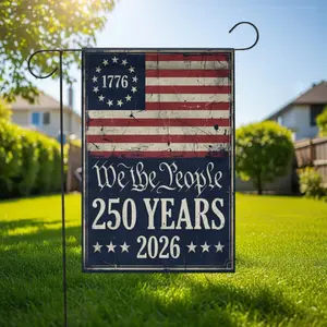 We The People 250 Years Garden Flag: 2026 Semiquincentennial Patriotic Decor