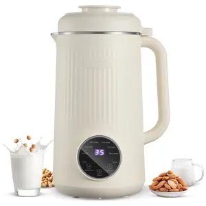 VEVOR 8-in-1 Nut Milk Maker, 41 oz Soy Milk Maker Machine with 10 Blades, for Homemade Oat, Nut, Soy, Juice, Milkshake, Rice Cereal, Plant-Based Beverages with Self-Cleaning, Boil Water, 12-Hour Delay