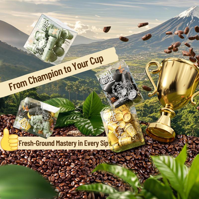 Single Pack CHEERFULGOAT Freeze-Dried Instant Cold Brew Coffee 100% Arabica Beans High Caffeine Sugar & Fat Free Pocket Size for Gym Travel Iced Latte or Black Coffee Gift Beverage - Organic Premium Espresso