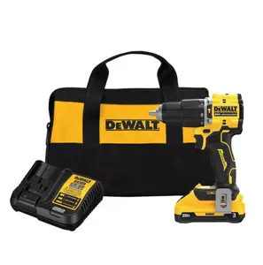 DeWalt 20V MAX XR POWERSTACK 1/2 in. Brushless Cordless Drill/Driver Kit (Battery & Charger)