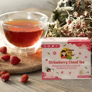 Strawberry Cloud Tea - Herbal Tea - Compostable Tea Bags