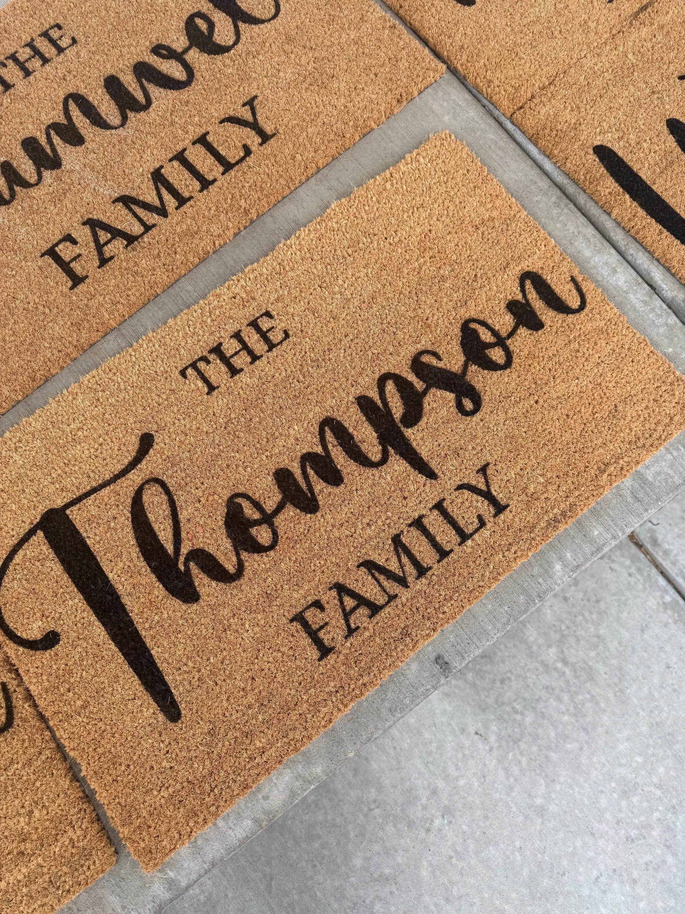 Personalized Custom Door Mat | Welcome Rug with last name for housewarming gift