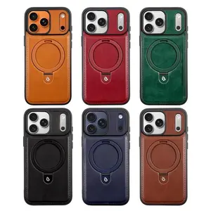 Compatible with iPhone 17 Pro Max/ 16/15/14/13 Business Pu leather case with stand, anti-drop protective case, phone case phone case HN311-4