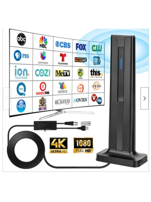 HWU Digital Tv Antenna For Smart  Tv  & Free Local Channels  Indoor Outdoor ，Compatible With Any Tv，Support 4k 1080p，Long Range Reception，Easy Setup  TV Antenna Plug Usb C Hdmi Hdmi Cable Usb C Hdmi Plug