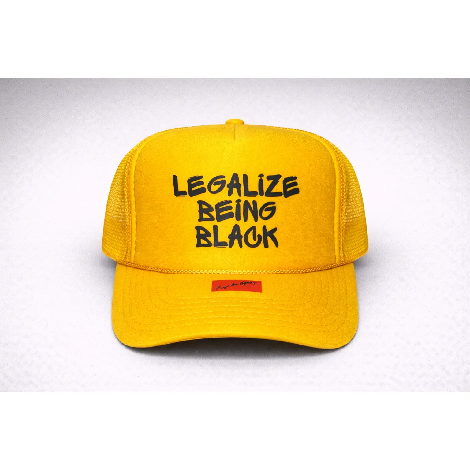 Gold and Black LBB Trucker