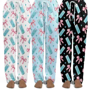 Iced Vanilla Berry Edition Bull Energy Drink Pajama Pants – Soft Lounge Pants for Women, Cozy Gift Sleepwear