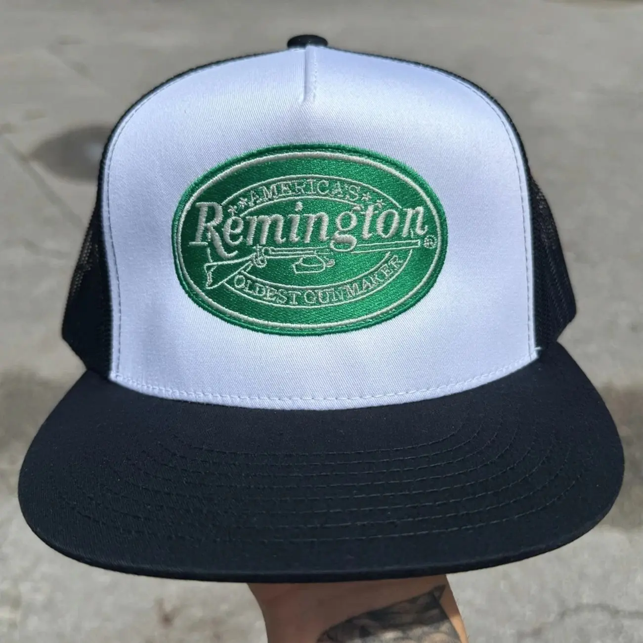 Remington Patch on Trucker Hat, Classic Snapback 10 colors
