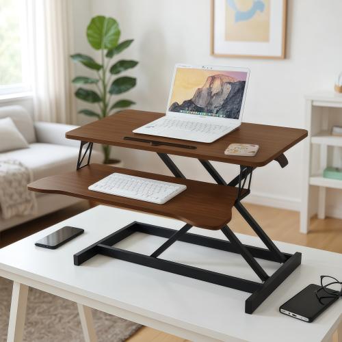 【Bellemave】32 Inch Desk Converter, Height Adjustable Sit to Stand Riser, Dual Monitor and Laptop Workstation with Wide Keyboard Tray 【Bellemave】32 Inch Desk Converter, Height Adjustable Sit to Stand Riser, Dual Monitor and Laptop Workstation with Wide Keyboard Tray