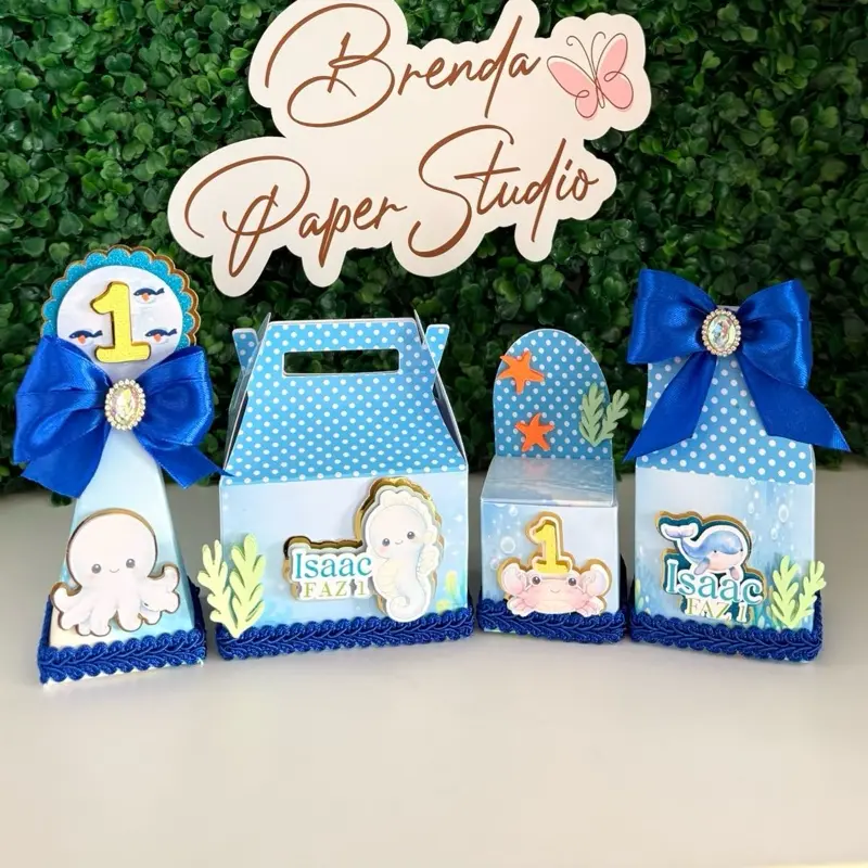 Candy Box for Party Birthday 3D Personalized Favor Box Pyramid Style Adorable Design Handmade with Delicate Finish Perfect for Candies and Party Favors