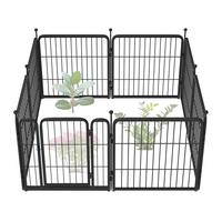 24in(H)x15.2ft(L)-7Panels+1Gate (Black)