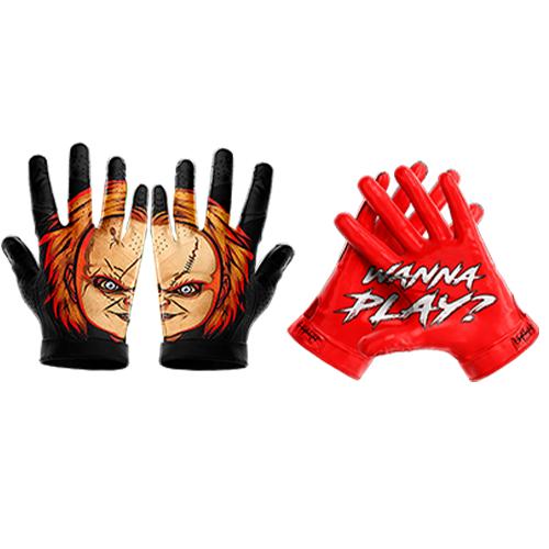 Wanna Play? - Ultra Grip Football Gloves - Superior Grip, Breathable Design, for All Weather Conditions