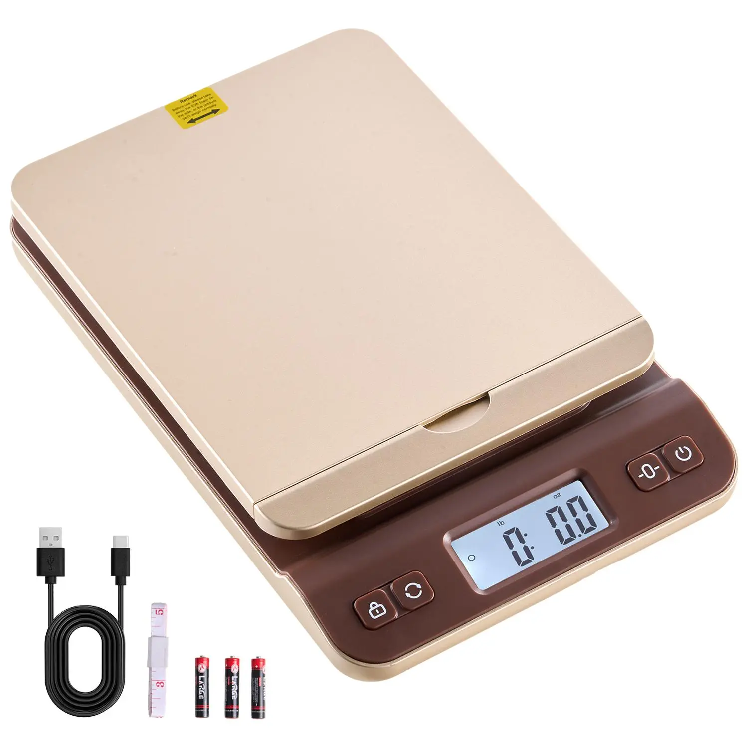 【SummerFinds】VEVOR Digital Shipping Postal Scale, 0.1 oz High Accuracy, 88 lbs Postal Scale with Hold/Tare/Auto-off Function, Flip Holder Design & Easy Calibration, Fit for Home and Office Use, Battery Included