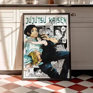 Jujutsu Kaisen Yuta Poster, Yuta Okkotsu Character Print, Manga Room Decor, Anime Wall Art( Unframed - Print Only )