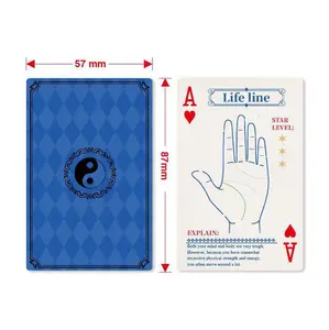 Palm Mystery Poker Playing Cards - 57mm x 87mm Tropical Palm Aesthetics Enigmatic Designs for Magicians