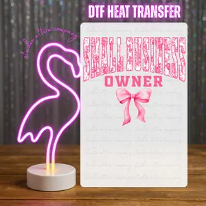 DTF Heat Transfer for Small Business Owner Full Color Press and Peel MTO 3027 Vibrant Durable Finish Hot or Cold Peel Instructions Included