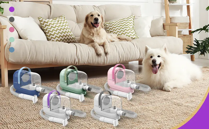 Product Introduction of Homeika Dog Grooming Vacuum Kit - 3L Vacuum with 7 Tools, Low Noise Electric Clipper and Brush for Pet Shedding at Home 4