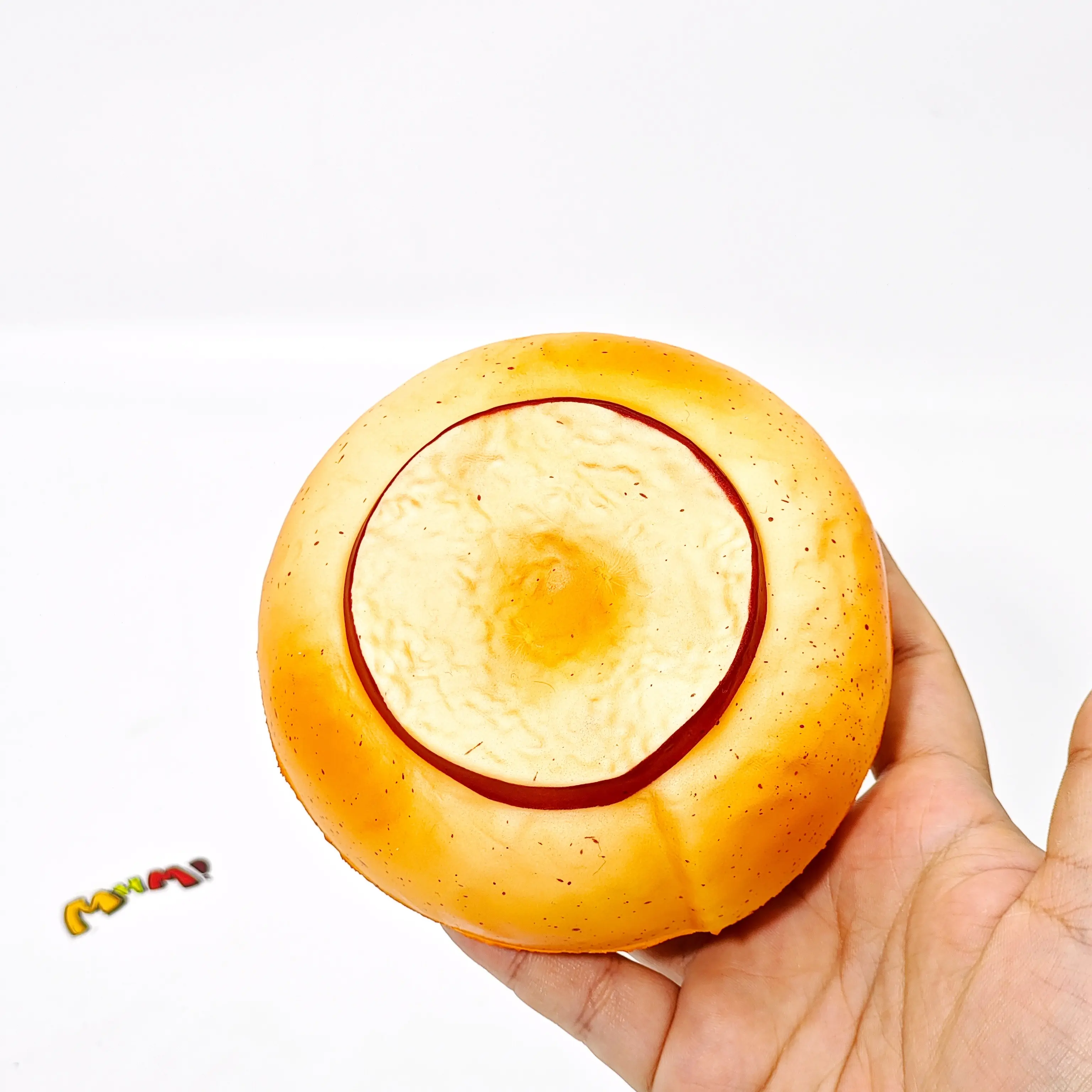 MHM Apple Bread Slow Rising Squishy Toy, Soft Food-Themed Foam Sensory Fidget Toy, Cute Kawaii Gift