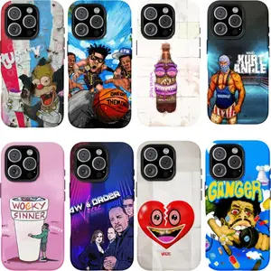 Retro Graffiti Tough Shockproof Phone Case, Detroit Hip Hop Art Protective Cover for iPhone 11 12 13 14 15 16 17 Pro Max Plus