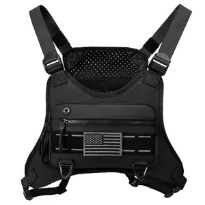 VFD Men's tactical backpack, outdoor sports training bag, waterproof hiking vest bag, gym workout bag, essential item for fitness men, outdoor cycling bag, running vest bag, multi-functional bag, jungle exploration bag