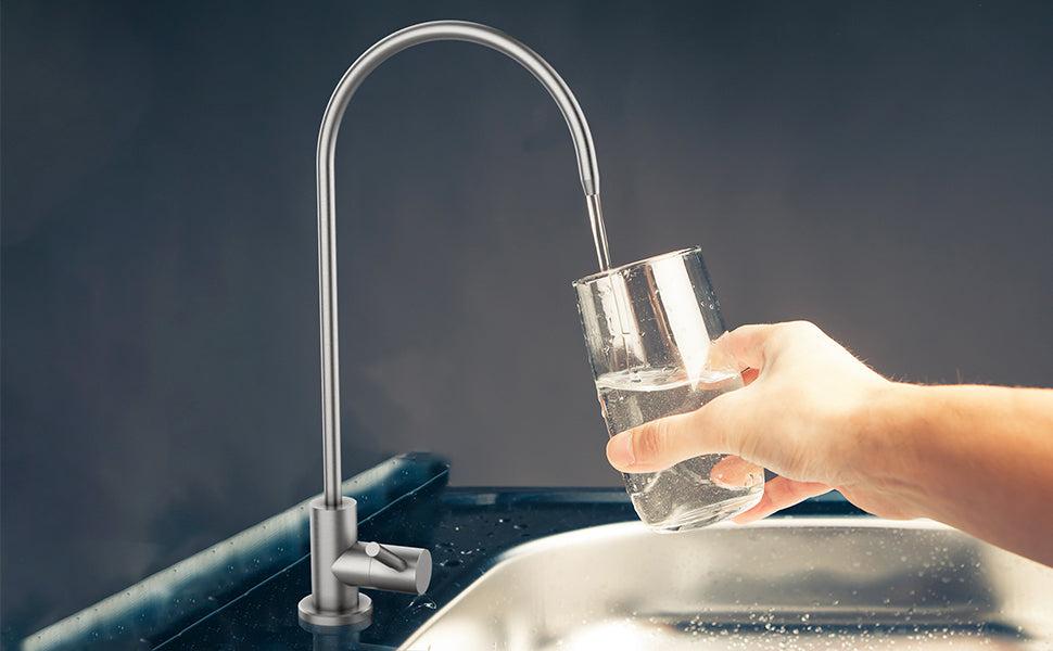 【GARVEE】Stainless Steel Kitchen Faucet with Water Filtration Systems, Lead Free, Brushed Nickel