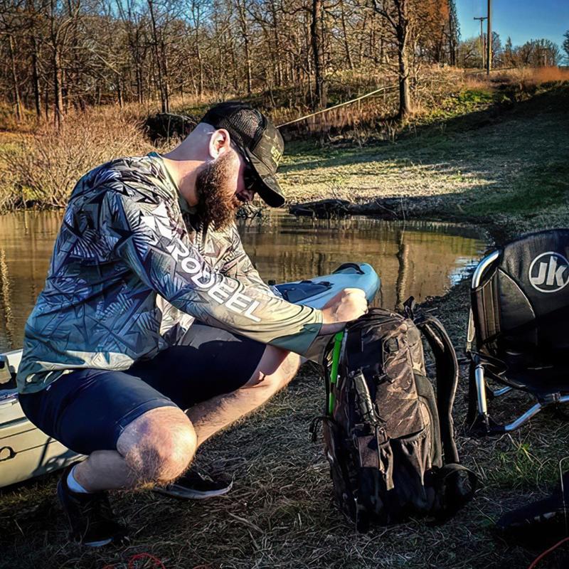 RODEEL 905 Long Sleeve Shirts Men UPF 50+ Sun UV Protection Lightweight Quick Dry Moisture Wicking Breathable Cooling Activewear for Outdoor Sport Gym Workout Hiking Camping Running Biking Boating Construction Landscaping, Holiday Gift