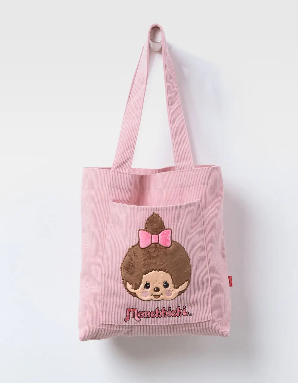 MONCHHICHI  Womens Corduroy Tote Bag, Pink