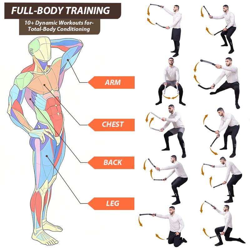 Nexpowx Cordless Battle Ropes for Home Gym - Cordless Training Rope Fitness Equipment for Men & Women, Weighted Workout Ropes for HIIT, No-Jump Full-Body Exercise, Ideal for Fitness Enthusiasts Workout Equipment Training Equipment & Festival Gift