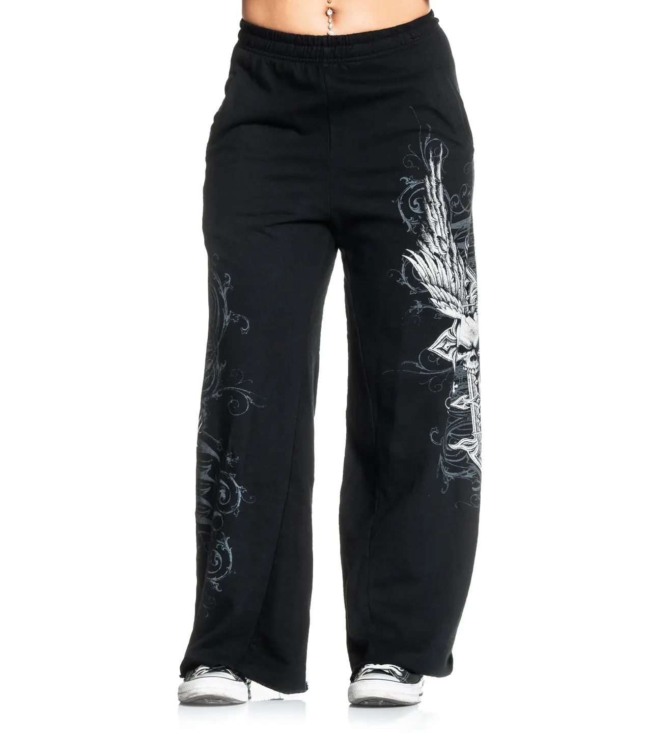 Affliction Women's Sweatpants Death Eyes Affliction Women's Sweatpants Death Eyes