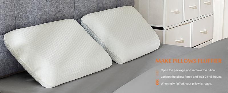 【Valentine's Day gift】Memory Foam Cooling Hotel Pillow - Side Sleeper, Removable, Machine Washable Cover, Standard Size 1 Pack, White 【Valentine's Day gift】Memory Foam Cooling Hotel Pillow - Side Sleeper, Removable, Machine Washable Cover, Standard Size 1 Pack, White
