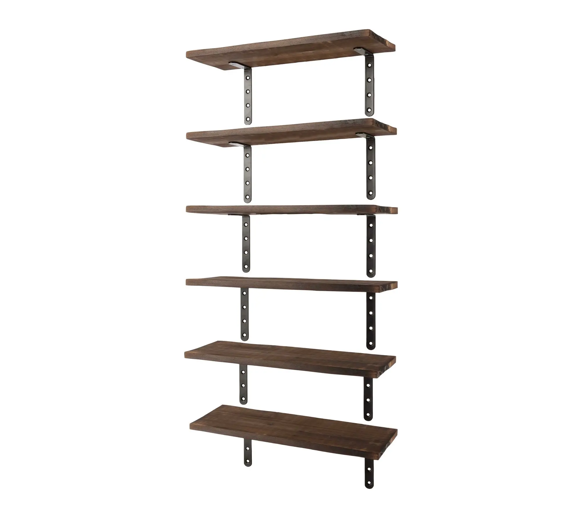 Lavish Home Floating Shelves Set of 6 Wood Floating Shelves