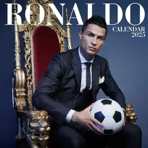 C.Ronaldo Calendar 2025 Paperback – Large Print, November 30, 2024