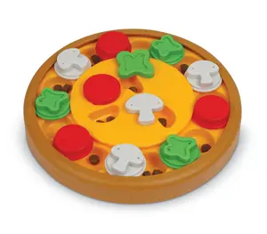 Brightkins Pizza Party Interactive Treat Puzzle Board Dog Toy