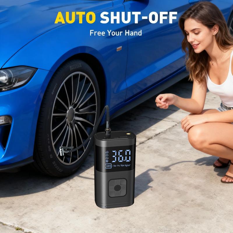 High Power Car Jump Starter with Air Compressor, 150PSI Tire Inflator, Fits All Gas & Up to 8.0L Diesel Engines