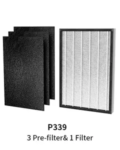 Heapets P339 Air Purifier Replacement Filters P339 Air Purifier, 3 Pre-Filters and 1 Composite Filter, Genuine Version