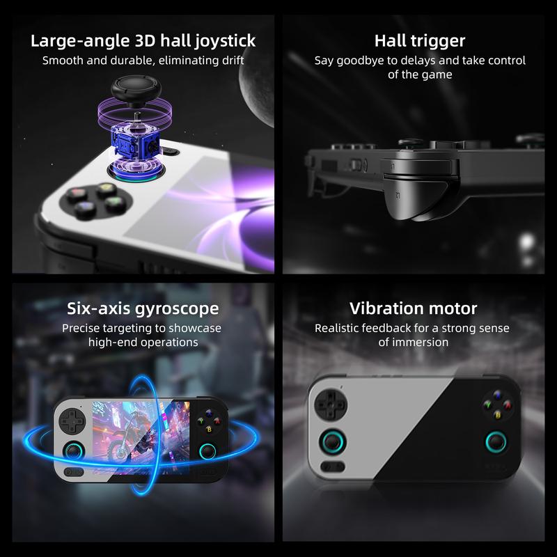 ANBERNIC RG 476H Retro Handheld Game Console RG476H Android 13 Battery 5000mAh Large-angle 3D Hall joystick Unisoc T820 4.7 Inch LTPS Touch Screen 1080 DP Output Streaming Gift