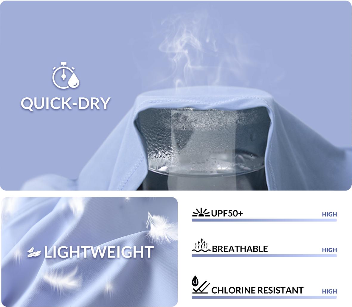 baleaf Women's 3''/5"/7''/9'' High Waisted Lightweight Board Shorts Swim/Running/Workout Quick Dry with Pockets Tankini Bottoms Bathing Suits Plus Size Bermuda Shorts