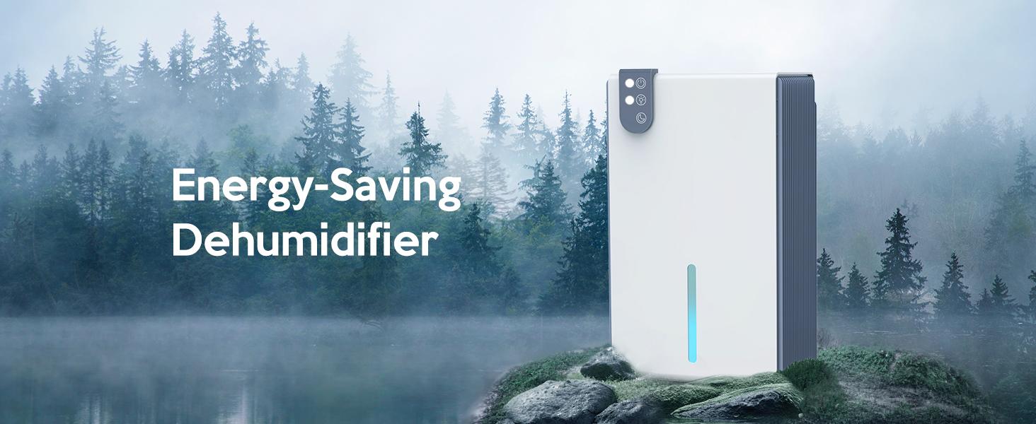 Large Room or Basement Dehumidifier, Dehumidifier with Tank, Automatic and Manual Drainage, Intelligent Humidity Control, Automatic Defrost, Dry Clothes Feature (for 4500 sq. ft.) White