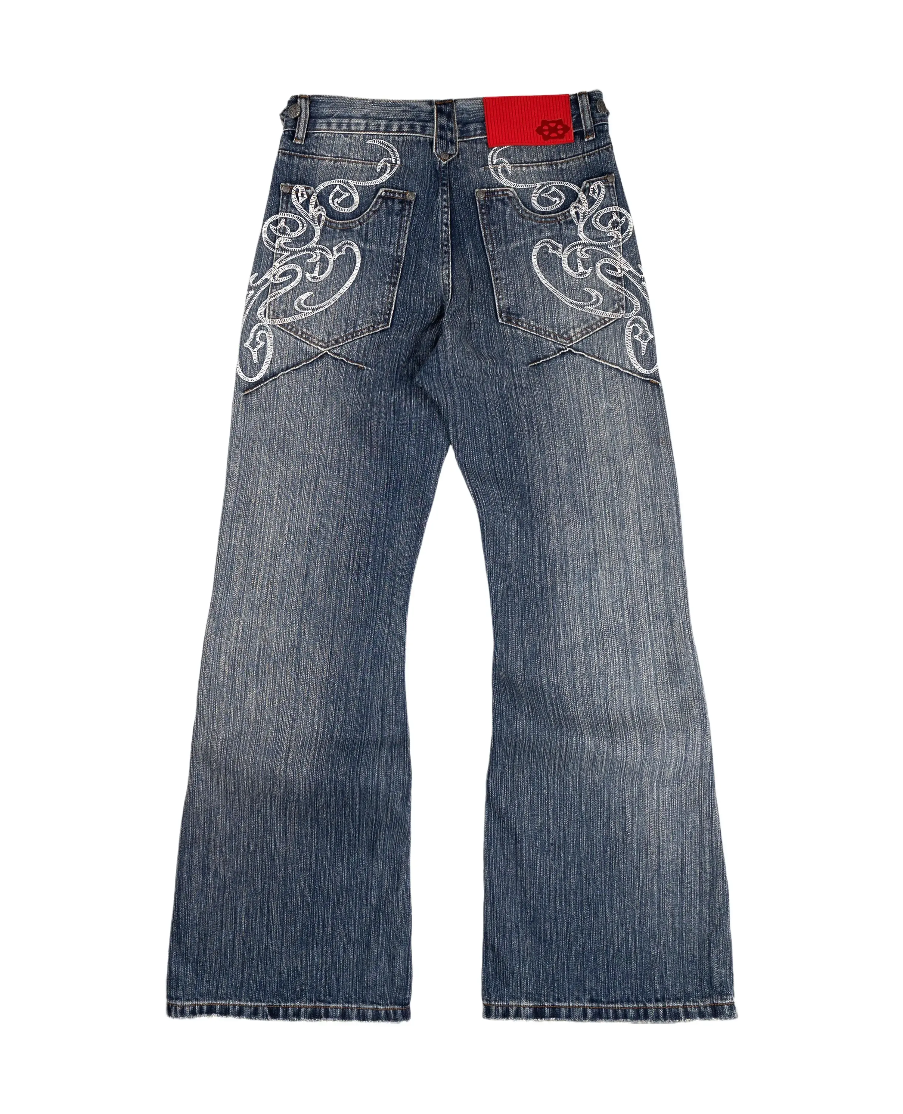 Opening Bootcut Denim Jean Menswear Trouser Pants Streetwear Streetwear Y2K Jeans Men Women Hip Hop