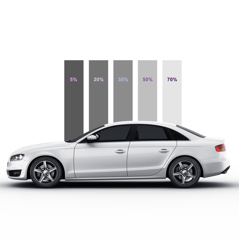 Car Window Tint Film 20% VLT 51x100cm Car Window Tint Universal Fit Protection Privacy Heat Block Scratch Resistant