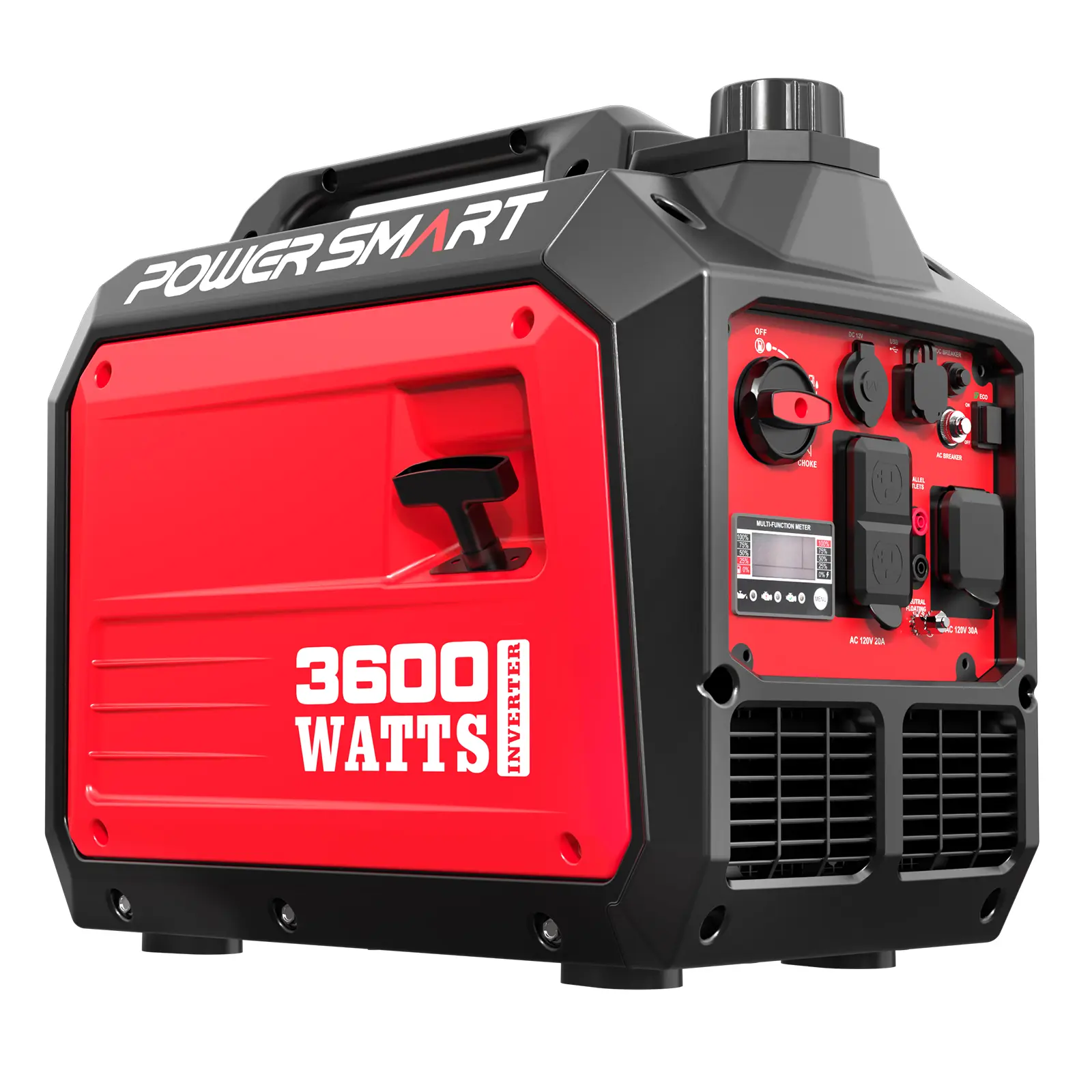 PowerSmart 3600 Watt Quiet Portable Inverter Generator,RV Ready 30A Outlet,Parallel Capable,Emergency Use Camping, EPA Compliant,Hurricane, Emergency,Safe & Long-lasting usage,All Season(DB5035)