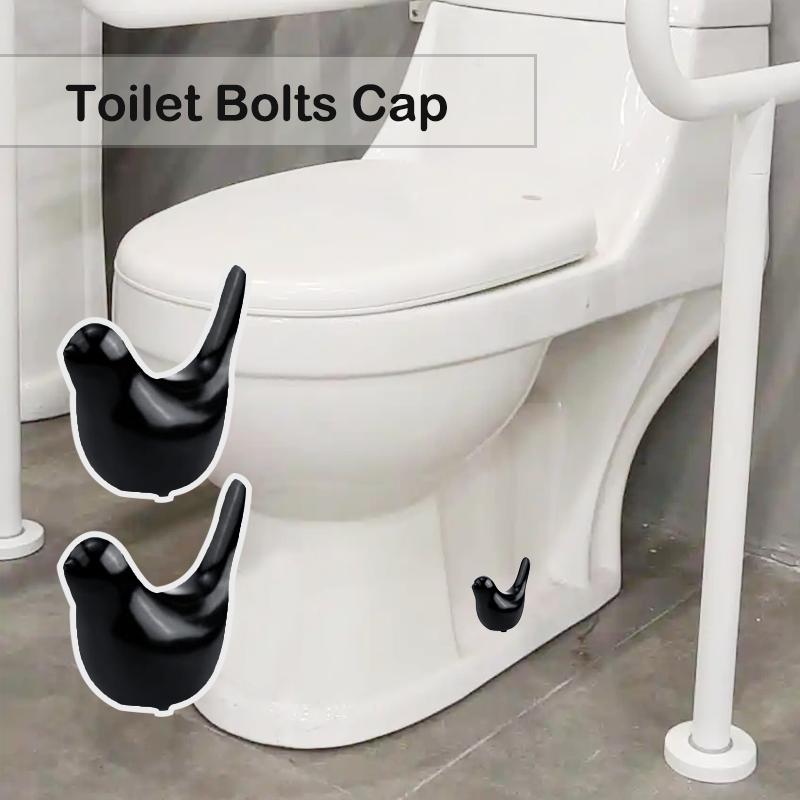 2-Pcs Ceramic Bird Toilet Bolt Covers, Toilet Bolt Caps , easy to install, no power needed, suitable for bathroom decor,Cute Home Decor