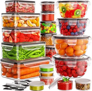 [Fast Shipping] 40 PCS Airtight Food Storage Containers with Lids – Leakproof BPA-Free Meal Prep Containers, Stackable Kitchen & Fridge Organizer