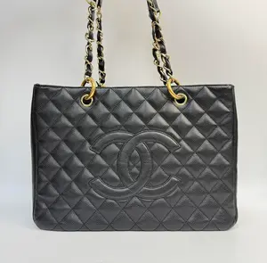 Pre-owned caviar pressed cowhide Tote Bags CHANEL GST