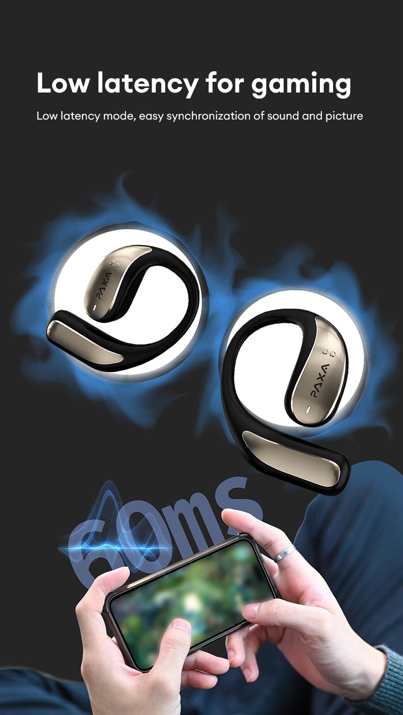 PAXA Vogbuds 5 Pro Bible Prayer OWS Smart Voice Assistant Headset, App-Based Prayer & Scripture Audio,Dynamic Stereo Sound Earbuds with ENC Call Noise Canceling Mic, Digital Battery Display