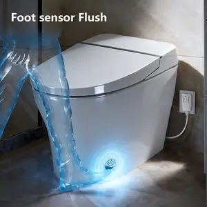 Heated Seat Smart Toilet - Tankless Dual Flush 1/1.28 Gpf