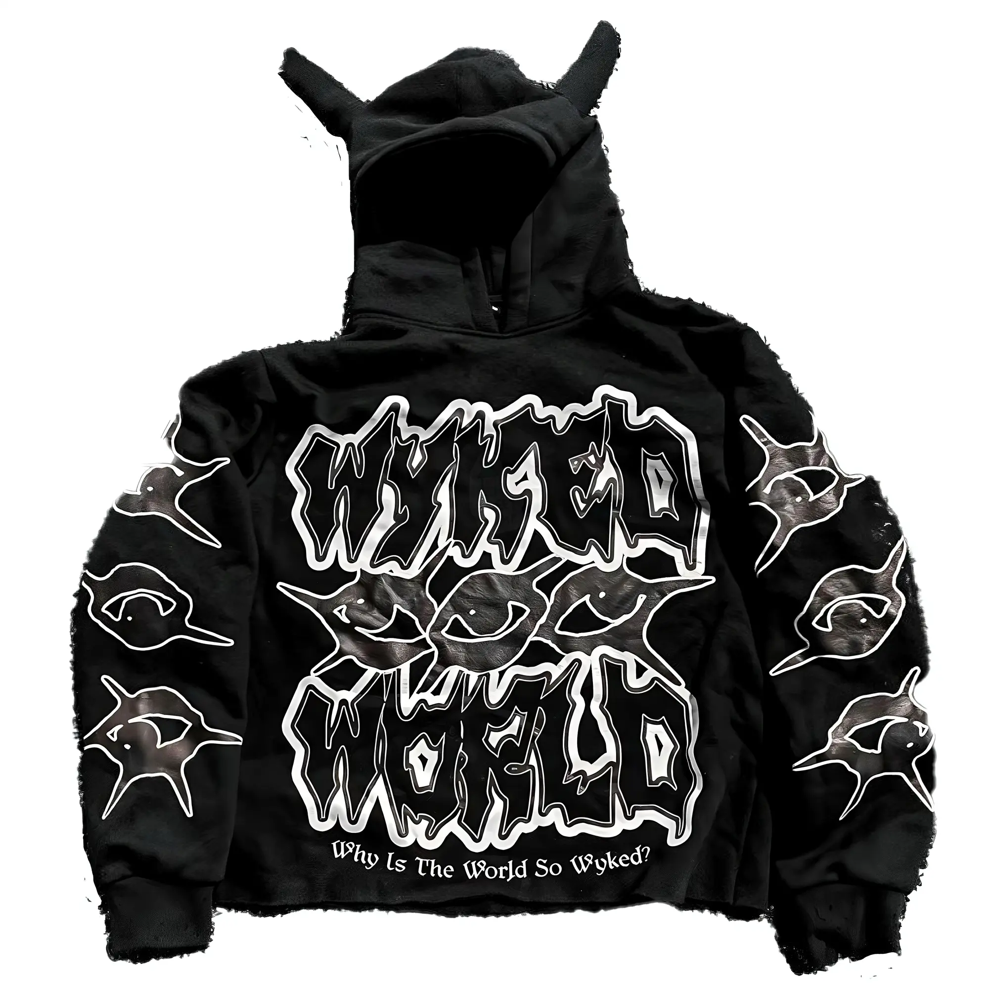 Red Black Baggy Hoodie Harajuku Y2K Funny Printed Pullover with Horn Hat Unisex Christmas Streetwear Soft Fabric Durable Stitching Menswear Shoe Long Sleeve Long Sleeve Tops Sweatshirts Sweater Sneakers Cargo Funny Hoodies Graphic Hoodie Sweatshirt Fr Hoo