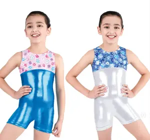 New Biketard Eurotard 29551 Metallic Gymnastics Tank Child Sizes